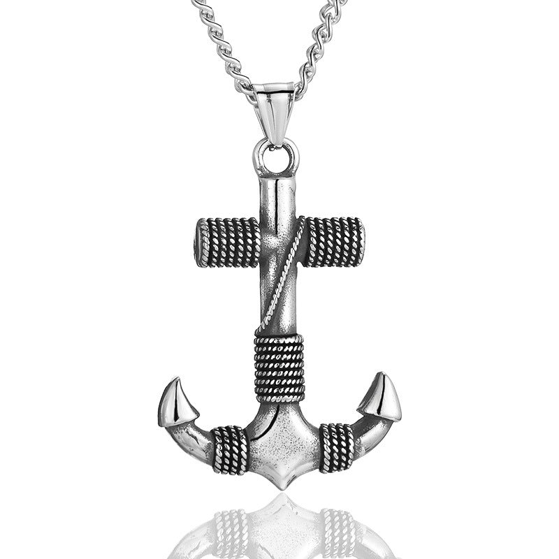 Zero-Nautical Anchor Necklace