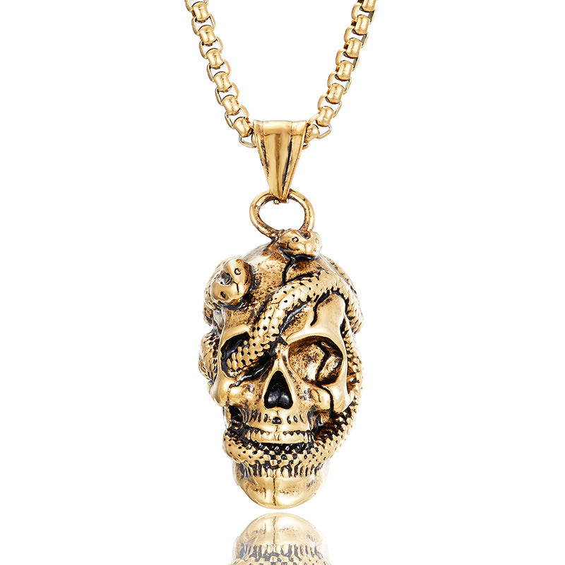 Zero-Stainless Skull Necklace