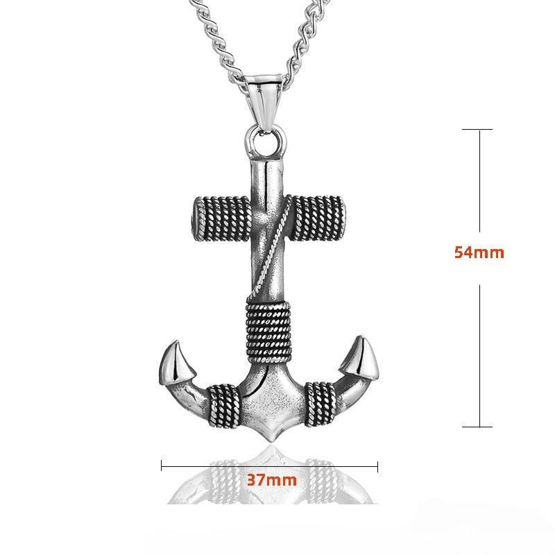 Zero-Nautical Anchor Necklace