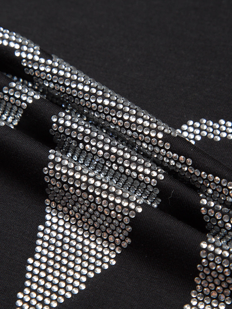 Zero-Sparkling Spider Rhinestone T Shirt