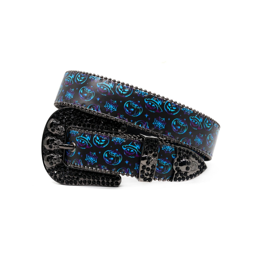 Zero-Holloween Jack-O'-Lantern Skull Belt