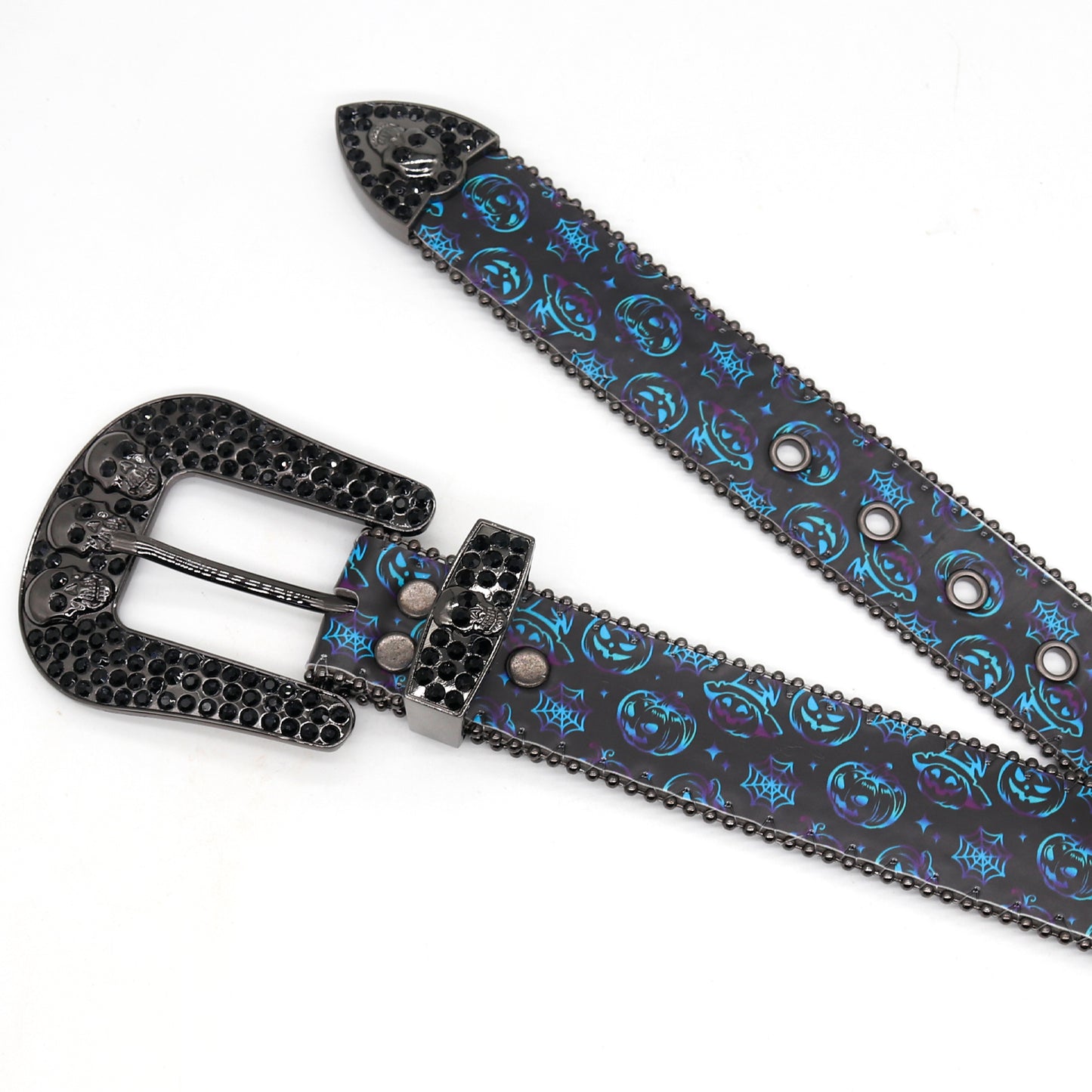 Zero-Holloween Jack-O'-Lantern Skull Belt