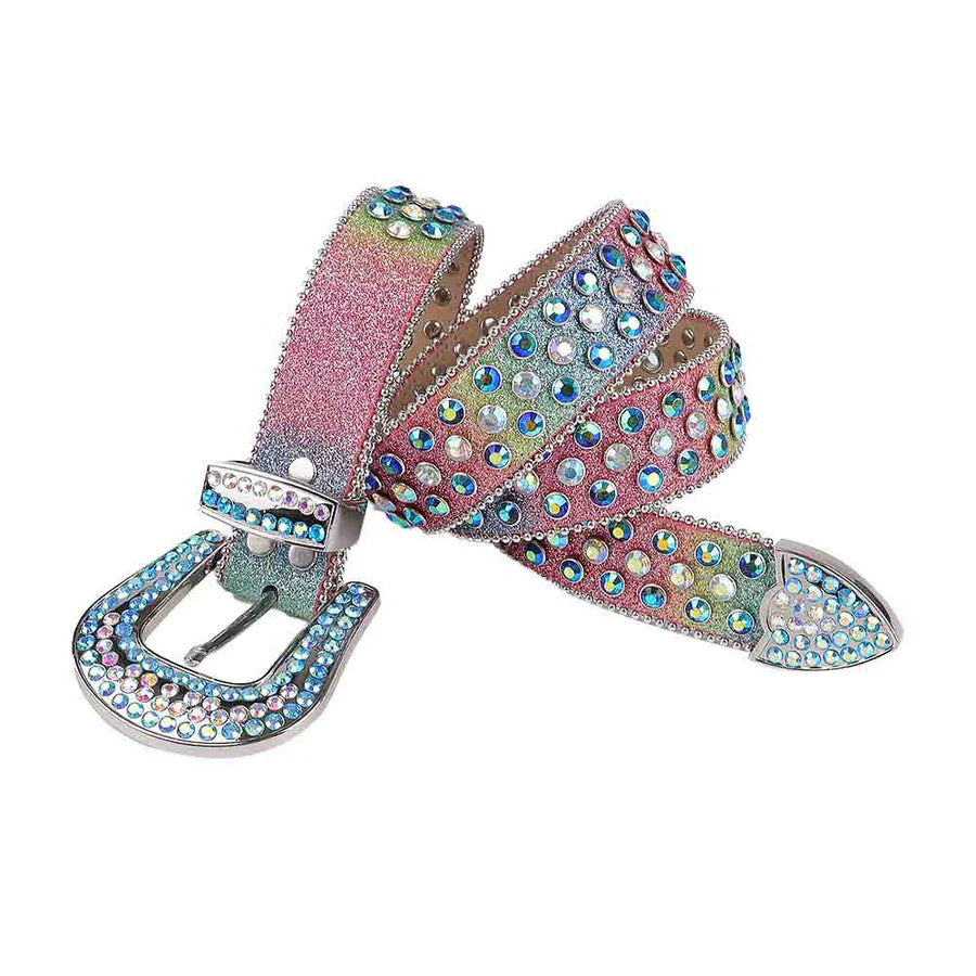 Zero-Sparkling Rhinestone Belt,Unleash Your Inner Diva