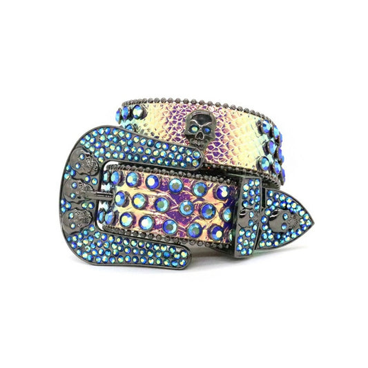 Zero-Iris Rhinestone Belt