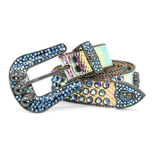 Zero-Iris Rhinestone Belt