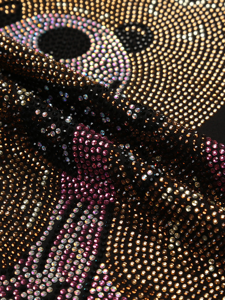 Zero-Sparkling Teddy Bear Rhinestone T Shirt