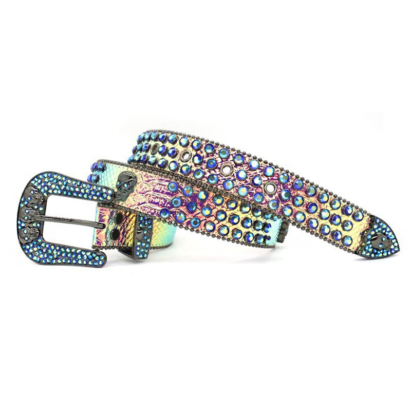 Zero-Iris Rhinestone Belt