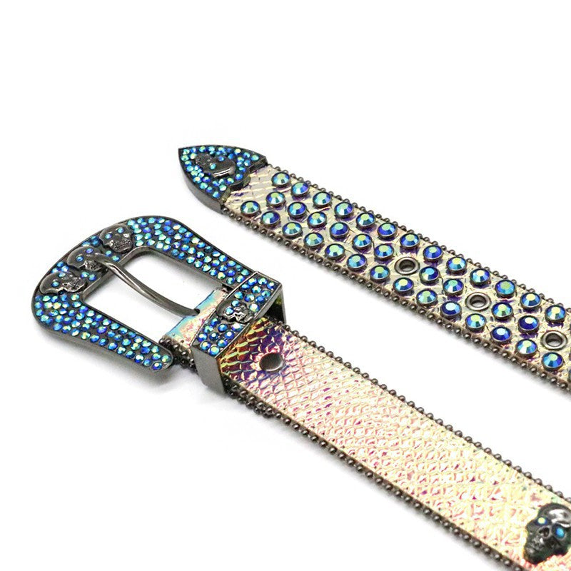 Zero-Iris Rhinestone Belt