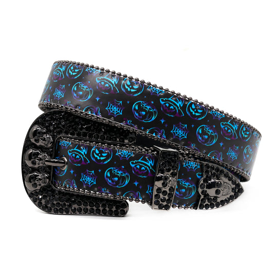 Zero-Holloween Jack-O'-Lantern Skull Belt