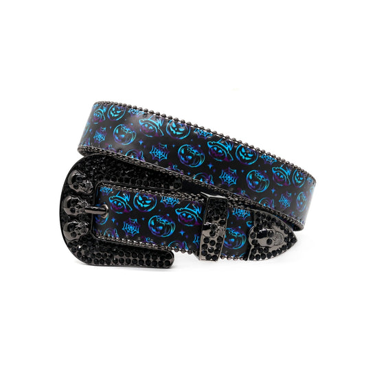 Zero-Holloween Jack-O'-Lantern Skull Belt